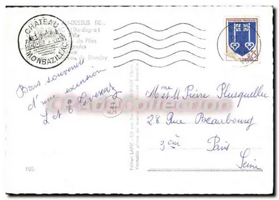 Monbazillac i jego otoczenie — Wydawnictwo LAPIE, nr 100 — Rewers