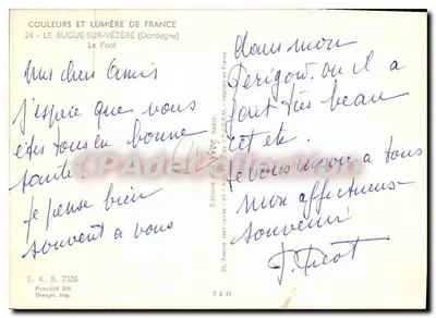 Il Ponte — Bugue-sur-Vézère (Dordogne) — Edizioni Jean-Jurats — Verso