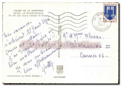 La Roque-Gageac — Vale da Dordogne — Edições Mexichrome, n°24/305 — Verso