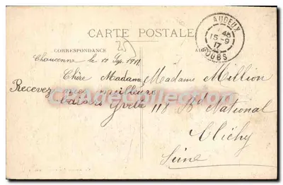 Doubs przed spadkiem — Tarcza — W Francji, n°130 — Rewers