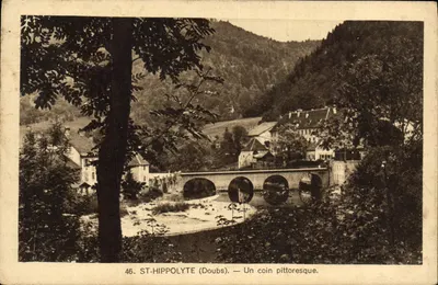 ST-HIPPOLYTE (Doubs) — Um canto pitoresco — Editor desconhecido, n° 46