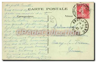 Notre-Dame du Chêne — Pejzaż ogólny — Fototypia J. Bensmé, Reims — Rewers