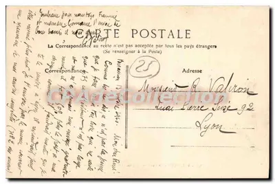 Besançon - O Ponte de Bregille e o Forte Beauregard — editor não identificado, número de série 326 — Verso