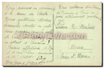 MOUTHE (Doubs) — As Margens do Doubs — Cl. Jouffroy — Verso
