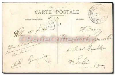 Besançon — Ogólny widok — Twierdza — Wydawca Gallard-Prêtre, Besançon — Rewers
