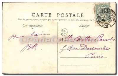 BESANÇON — Vale do Doubs em Casamène — Editor BESANÇON — Verso