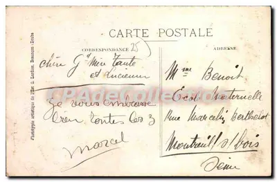 Montbéliard (Doubs) — O Castelo — Fototipia artística de l'Est C. Lardien, Besançon — Verso