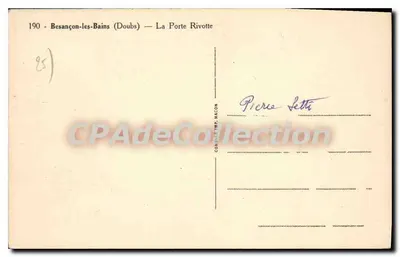 Besançon-les-Bains (Doubs) — Brama Rivotte — Wydawca C. M. M. (nr 190) — Rewers