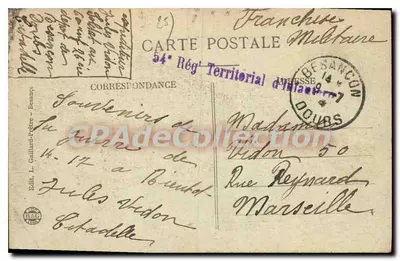 Besançon — Faubourg Rivolte e Citadelle — Excursão na Franche-Comté — Verso