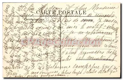 Pontarlier — Fort de Joux — widok z fortu na Rocher de Joux, z liniami kolejowymi w dole — Rewers