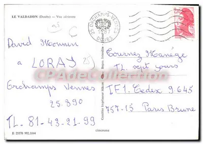 Le Valdahon (Doubs) — Vista aérea — Cimy — Verso