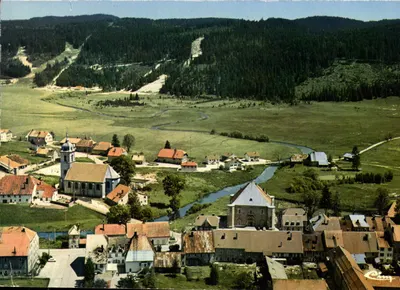MOUTHE (Doubs) — Vista aérea — Repro. Interdepartamental