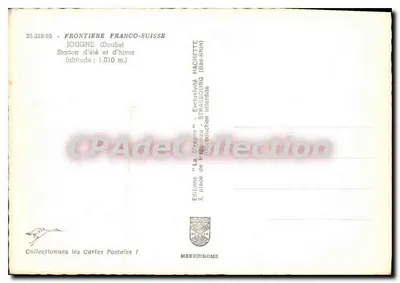 Jougne — Estação de verão e inverno — Edições "La Châonne" — Verso