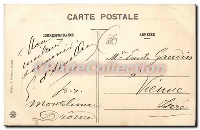 Rhône w Valence — widok panoramiczny — wydawca nie widoczny — Rewers