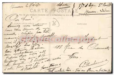 Quai de Bourg-de-Péage — widok brzegu i budynków — P. Peyrouze, Valence, n°94 — Rewers