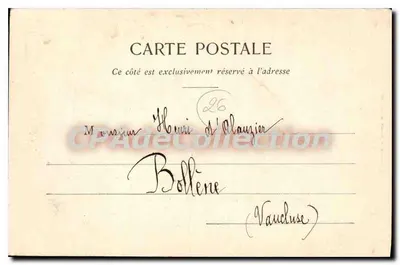 Montélimar - Castelo dos Adhémar, servindo como prisão — Livraria F. Baume, Montélimar — Verso