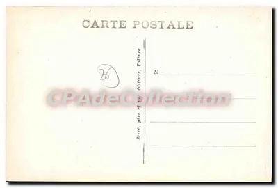 Valence — Statua Émile Augier — La Porte Neuve — Rewers