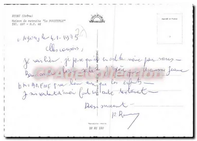 Dom opieki "La Pousterle" — Nyons (Drôme) — Wydawnictwo Naturalne nr 130 — Rewers