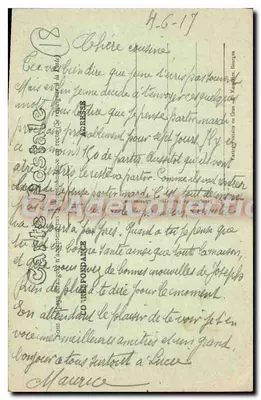 Bourges — Sztab Artylerii — Wydawca: C02 — Rewers