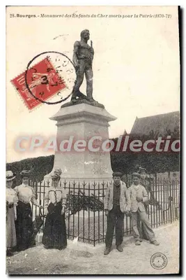 Bourges - Monumento aos Filhos do Cher que morreram pela Pátria (1870-71) — editor: M. L. BOURGEOIS