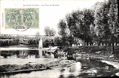 As Margens do Cher - O Ponte de Drevant — Ivoteau, St-Amand