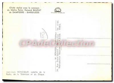 Potier w Dampierre-sur-Loire — zewnętrzna pracownia — Talcolor — Rewers