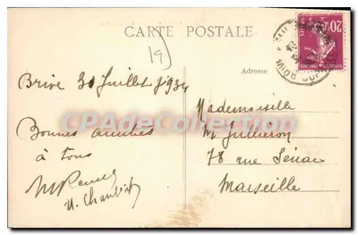 Brive — O Ponte Cardinal — CPAdeCollection — Verso