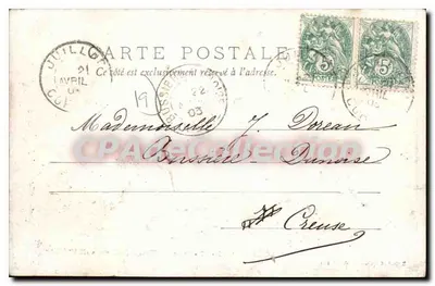 Ruínas do Castelo de Couzage — Século XIV — Bessot et Guionie Edit Brive — Verso