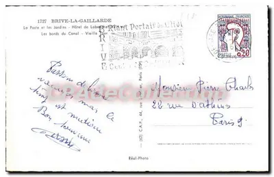 Brive-la-Gaillarde — Widok panoramiczny i Portail du Midi — Réal-Photo — Rewers