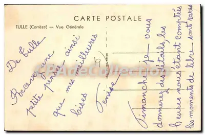 Tulle (Corrèze) — Widok ogólny — Wydawca Conflent-Mé-Acon, n°19 — Rewers