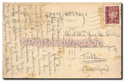 Brive (Corrèze) — Hotel Labenche — widok z patyku — Rewers