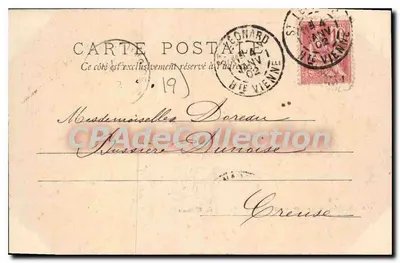 Pompadour — Porta de entrada do Castelo — Corrèze 47 — Verso