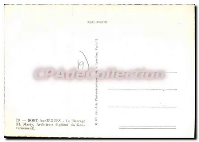 BORT-LES-ORGUES — Il Diglio — H. Marty, Architetto diplomato del Governo — Verso