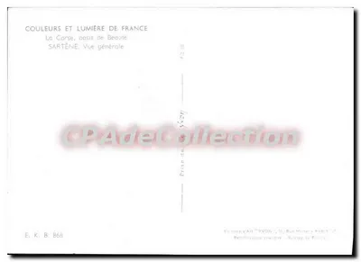 Sartène — Vista geral — Edições d'Art Yvon, Paris — Verso