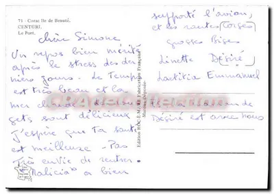 Centuri — O Porto — Edição ROC-E-MARF — Verso