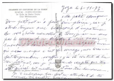 De Golfe van Santa Giulia — Porto-Vecchio — Uitgaven "Le Château" — Achterkant