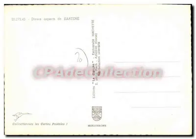 Sartène — Lembrança de Sartène — Edições Hachette — Verso