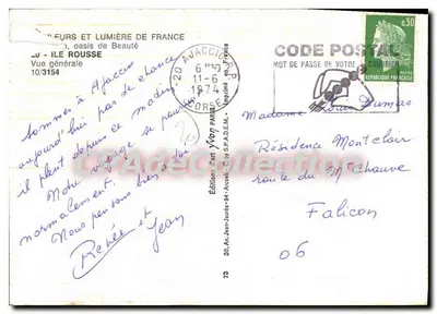 Wyspa Rousse — Widok ogólny — Éditions d'Art Actualité — Rewers