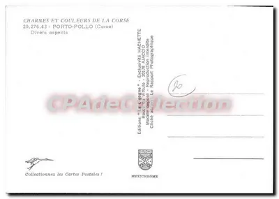 Porto-Pollo — widok lotniczy — Éditions Diplôme — Rewers