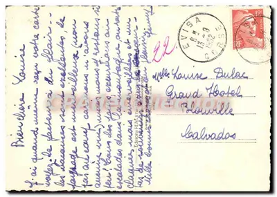 Ajaccio-Corse. Uma Vista Geral — Edições RENE, n° 1162 — Verso