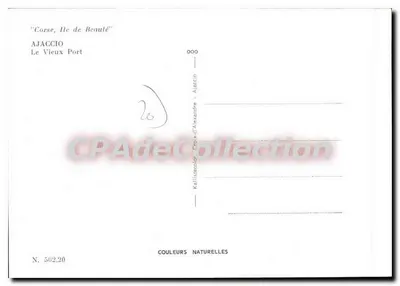 Ajaccio — Stary Port — Kallistecolor, N. 502.20 — Rewers