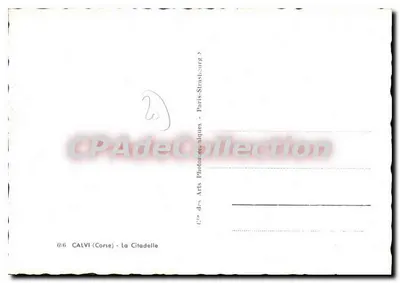 काल्वी (कॉर्सिका) - ला सिटाडेल - सी डेस आर्ट्स फोटोग्राफिक्स - पेरिस-स्ट्रासबर्ग — पीछे