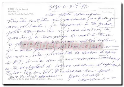 Bonifacio — Velha Rua da Cidade Alta — editor Kalliste, n°417 — Verso