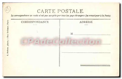 Zamek Bussy-Rabutin (Côte-d'Or) - Les Communs — L. Hudson, Paryż, nr 21 — Rewers