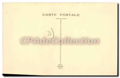Flavigny (Côte-d'Or) — Rue de l'Église et de l'Ancien-Marché — Uitgave Bachelot-Hôtel de la Poste — Achterkant