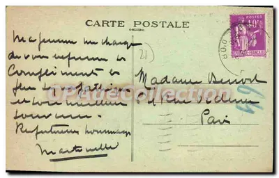 소울리에 — 라 발롱 레 Lac — 레 모르반 일러스트레이드 번호 1936 — 뒷면