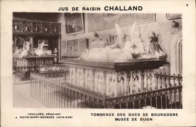 Tumbas dos duques de Borgonha — Museu de Dijon — Challand, negociante em Nuits-Saint-Georges (Côte-d'Or)