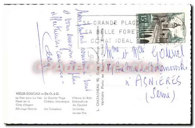 Vieux-Boucau — Lembrança de Vieux-Boucau — L. Chatagneau, fotógrafo — Verso