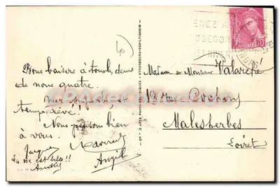 Hossegor — Widok ku plaży jeziora morskiego — A.R. Wydawca, nr 39 — Rewers