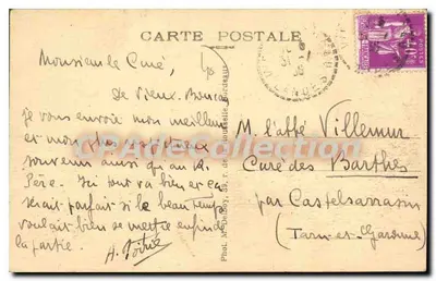 Vireux-Boucau (Landes) — Canto artístico do Courant — M. D. — Editor M. V. Besarthou, n° 83 — Verso